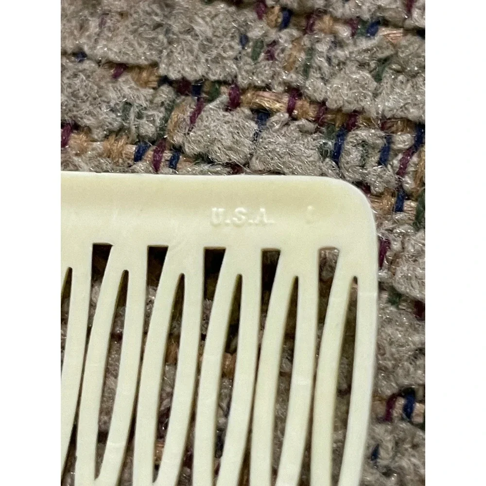 Goody Vintage Hair Combs Set Tortoiseshell‎ Cream USA Made Hair Accessories Lot